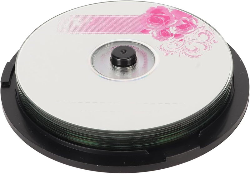 Tangxi CD R Blank Discs, 52X Speed 730MB Capacity Recordable Disc Blank CDs for Storing Digital Images Music Data, 2 Minute Record Speed, Compatible with iOS, 175 Songs 225 Photos (10PCS) - Image 1